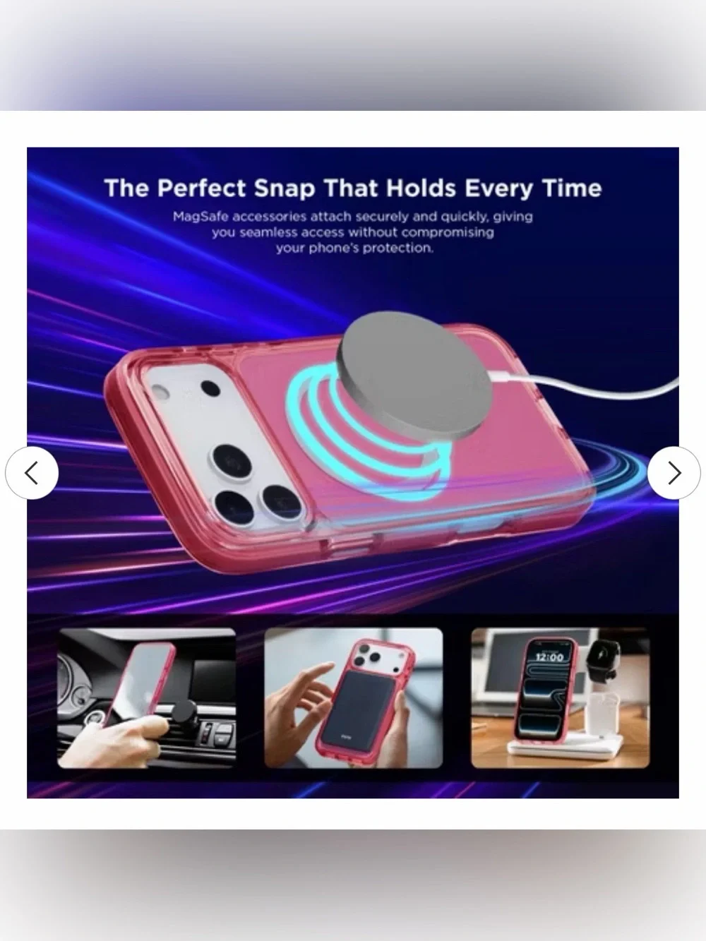 iHome Pink MagSafe-Compatible Case for iPhone 17 Air - Velo Case